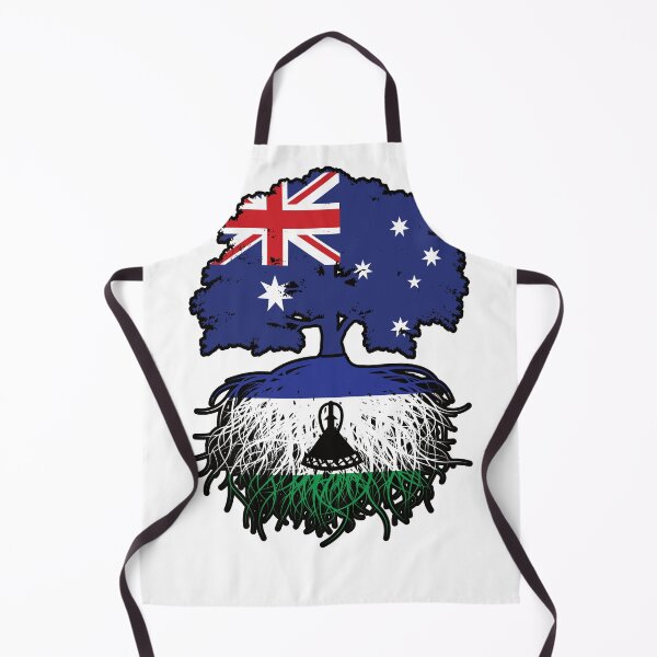 Item preview, Lesotho Basotho Australian Australia Tree Roots Flag designed and sold by FlagX.