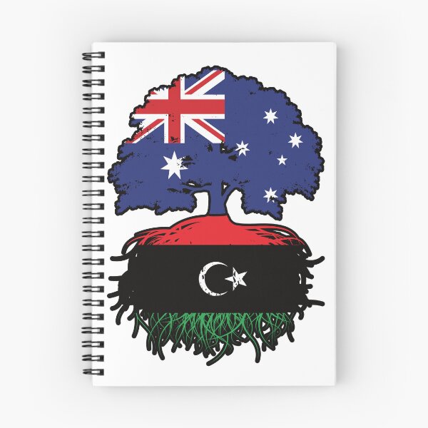 Item preview, Libya Libyan Australian Australia Tree Roots Flag designed and sold by FlagX.