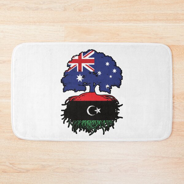 Item preview, Libya Libyan Australian Australia Tree Roots Flag designed and sold by FlagX.