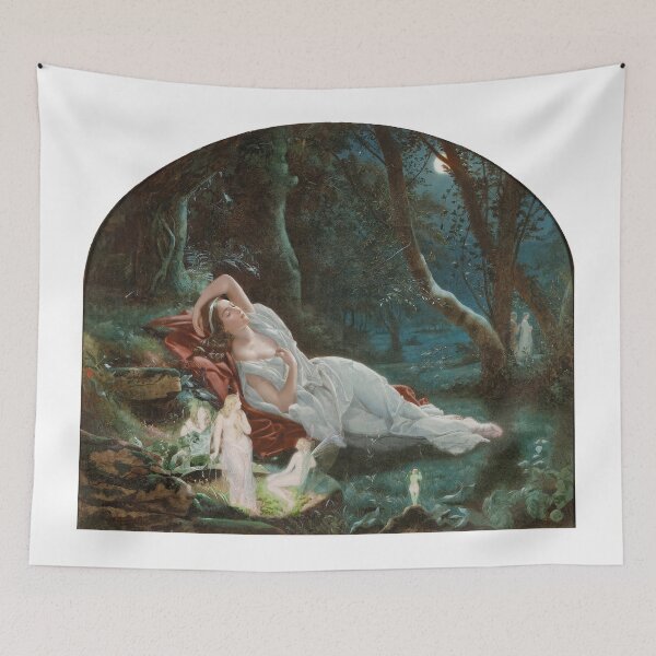 Item preview, John Simmons    Titania sleeping in the moonlight protected by her fairies  designed and sold by TeeARTHY.