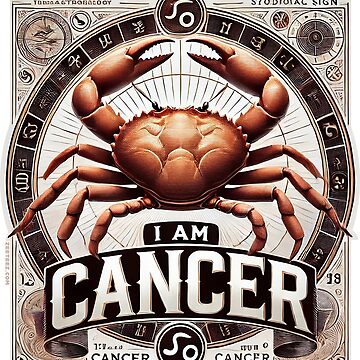 Artwork thumbnail, Cancer the Crab Zodiac Sign by zeeteezofficial