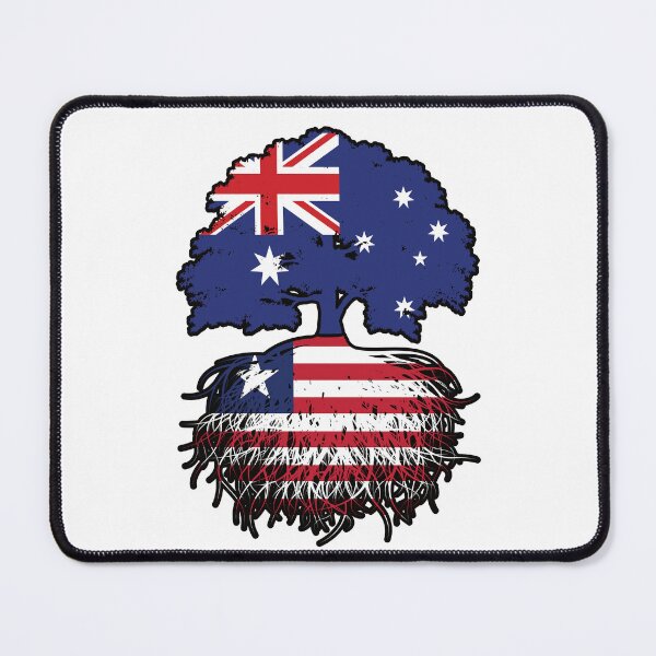 Item preview, Liberia Liberian Australian Australia Tree Roots Flag designed and sold by FlagX.