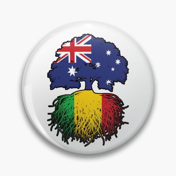 Item preview, Mali Malian Australian Australia Tree Roots Flag designed and sold by FlagX.