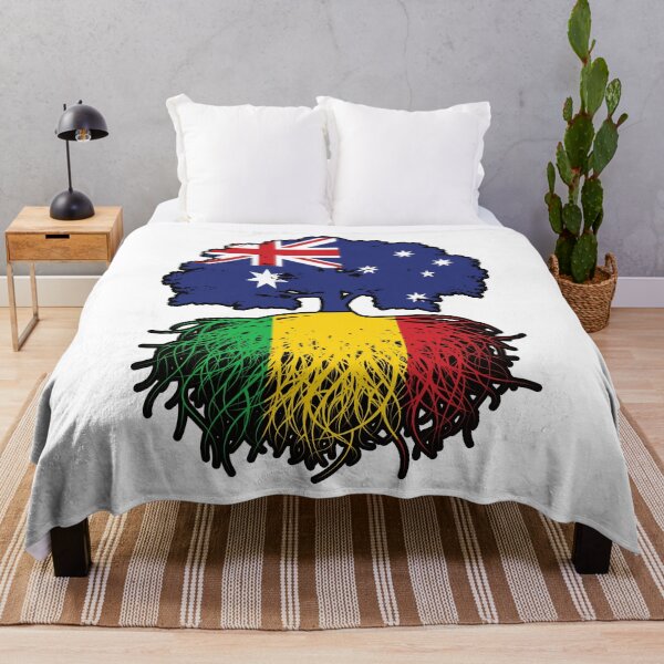 Item preview, Mali Malian Australian Australia Tree Roots Flag designed and sold by FlagX.