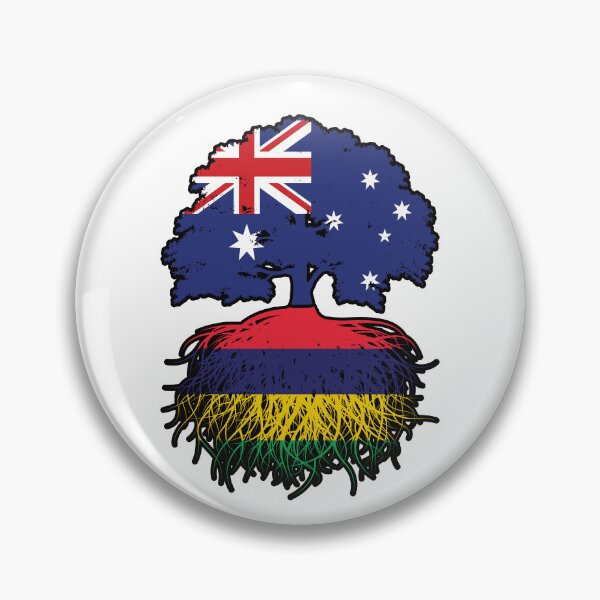 Item preview, Mauritius Mauritian Australian Australia Tree Roots Flag designed and sold by FlagX.