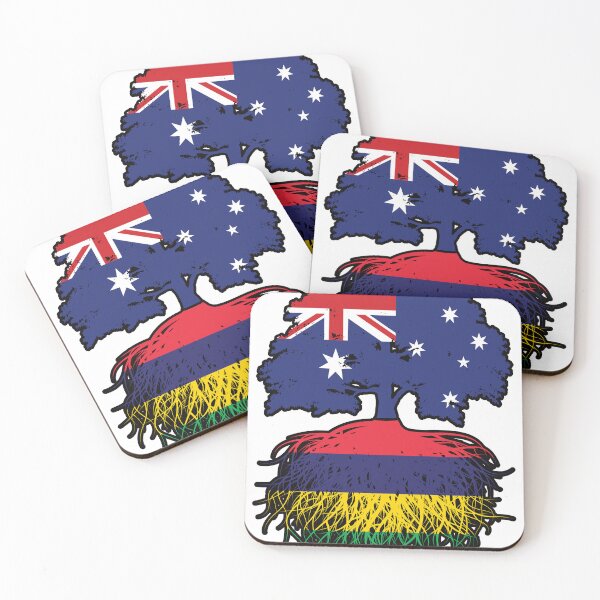 Item preview, Mauritius Mauritian Australian Australia Tree Roots Flag designed and sold by FlagX.