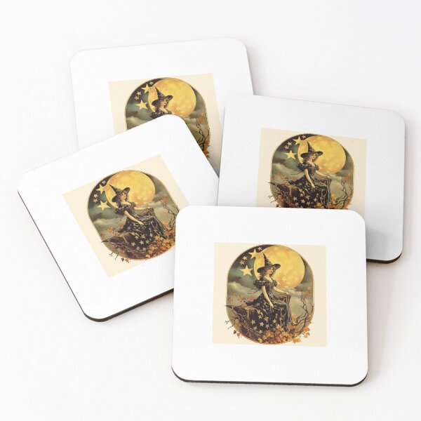 Item preview, Vintage witch, autumn, stars, moon designed and sold by jazmin0715.