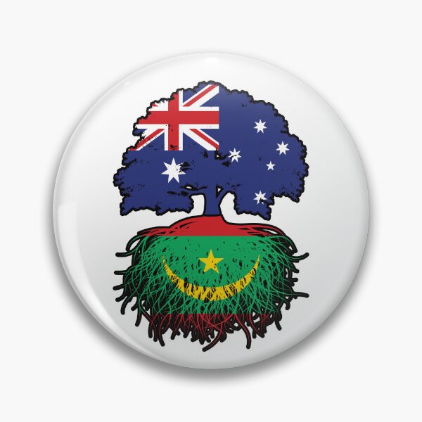 Item preview, Mauritania Mauritanian Australian Australia Tree Roots Flag designed and sold by FlagX.