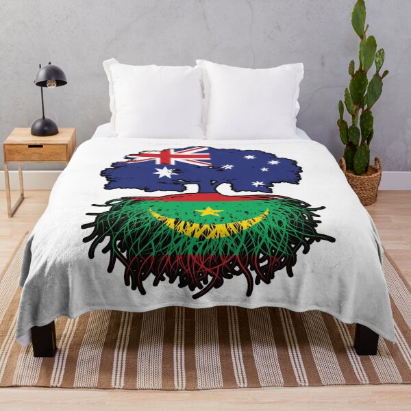 Item preview, Mauritania Mauritanian Australian Australia Tree Roots Flag designed and sold by FlagX.