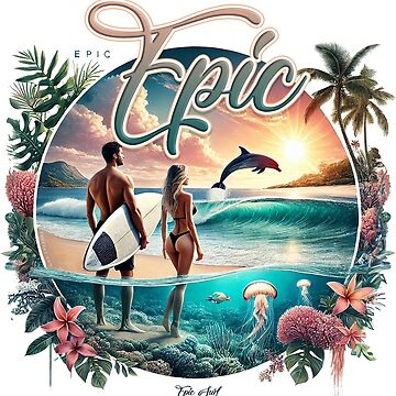 Artwork thumbnail, Epic Surf Scene by zeeteezofficial