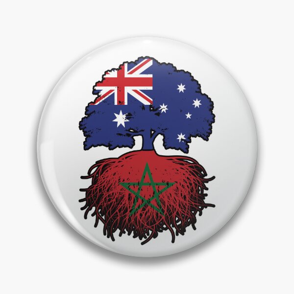 Item preview, Morocco Moroccan Australian Australia Tree Roots Flag designed and sold by FlagX.