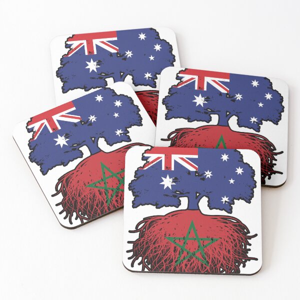 Item preview, Morocco Moroccan Australian Australia Tree Roots Flag designed and sold by FlagX.