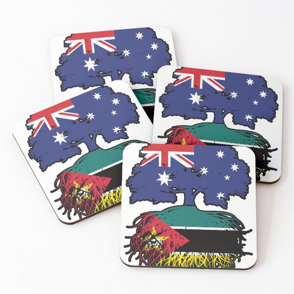 Item preview, Mozambique Mozambican Australian Australia Tree Roots Flag designed and sold by FlagX.