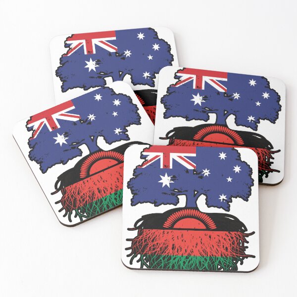 Item preview, Malawi Malawian Australian Australia Tree Roots Flag designed and sold by FlagX.