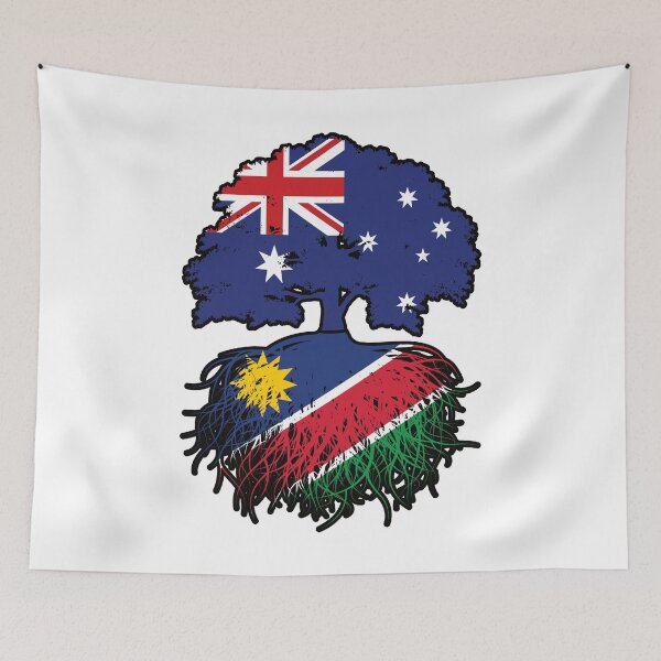 Item preview, Namibia Namibian Australian Australia Tree Roots Flag designed and sold by FlagX.