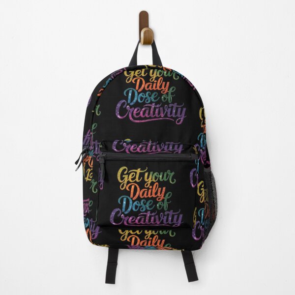 Item preview, Get Your Daily Dose of Creativity Rainbow Text designed and sold by Michele Bergh.