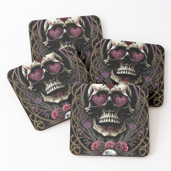 Item preview, Gothic Skull Roses designed and sold by TheDarkWardrobe.