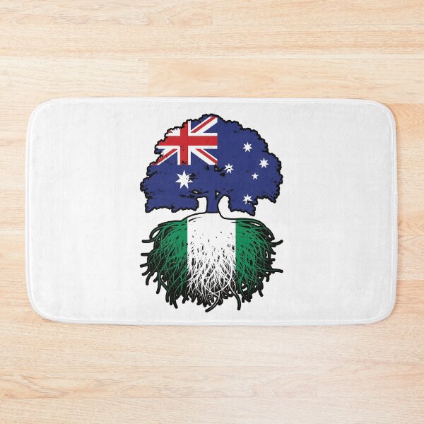 Item preview, Nigeria Nigerian Australian Australia Tree Roots Flag designed and sold by FlagX.