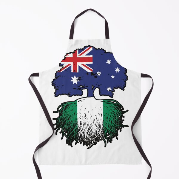 Item preview, Nigeria Nigerian Australian Australia Tree Roots Flag designed and sold by FlagX.