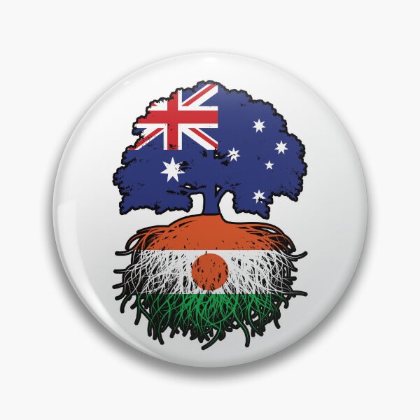 Item preview, Niger Nigerien Australian Australia Tree Roots Flag designed and sold by FlagX.