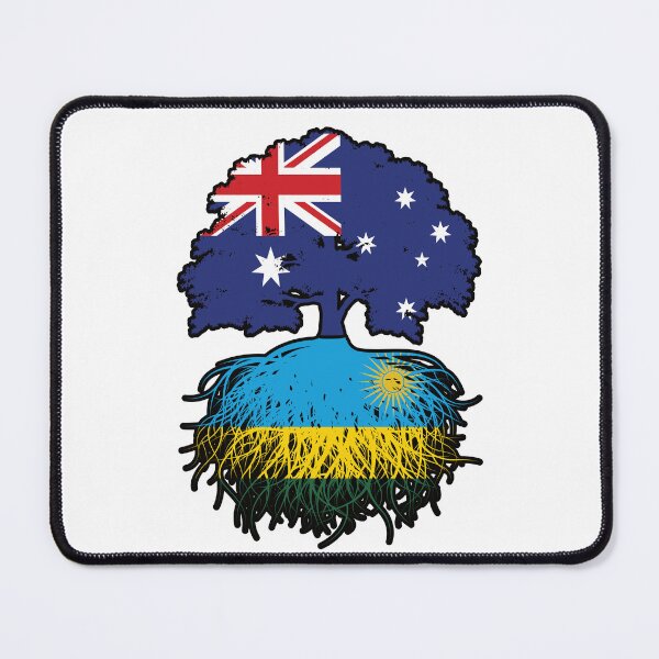 Item preview, Rwanda Rwandan Australian Australia Tree Roots Flag designed and sold by FlagX.