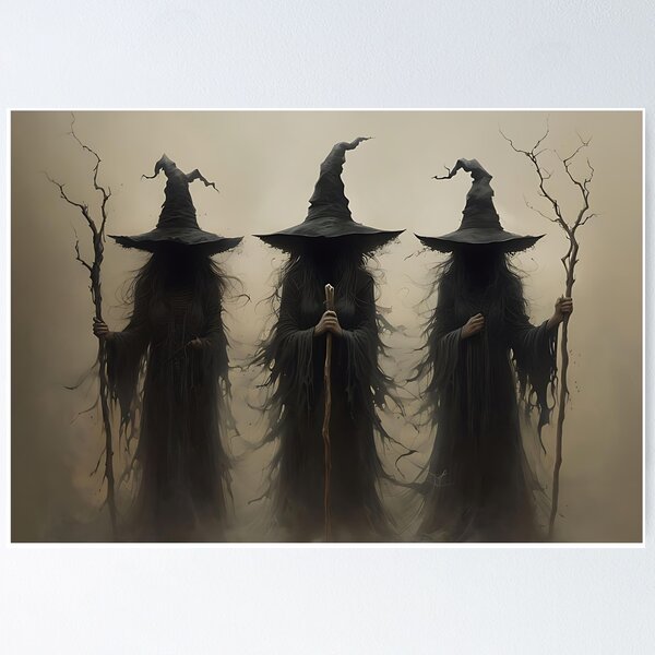 Item preview, Three Eerie Witches designed and sold by aboniteblanc.