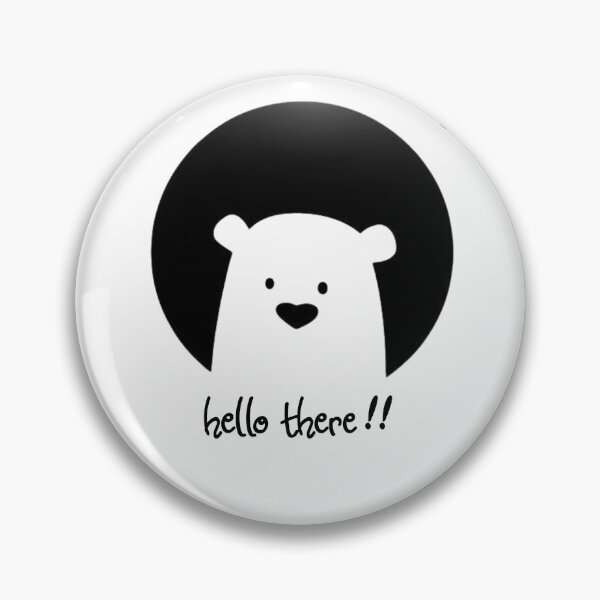 Item preview, Cute bear saying " hello there !! " designed and sold by Regal-Elegances.
