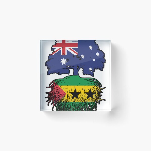 Item preview, Sao Tome and Principe Sao Tomean Australian Australia Tree Roots Flag designed and sold by FlagX.