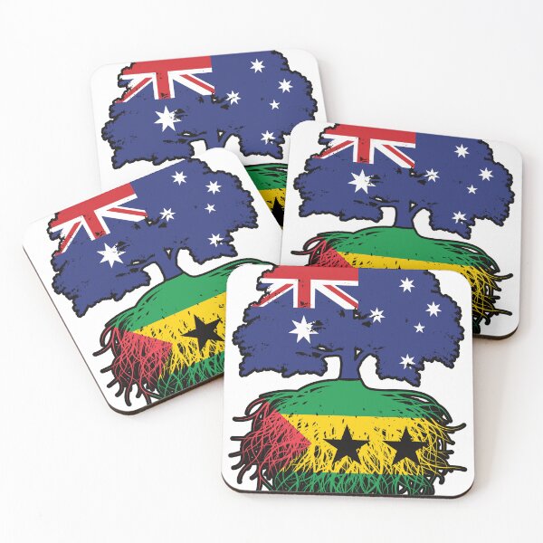 Item preview, Sao Tome and Principe Sao Tomean Australian Australia Tree Roots Flag designed and sold by FlagX.