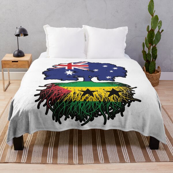Item preview, Sao Tome and Principe Sao Tomean Australian Australia Tree Roots Flag designed and sold by FlagX.