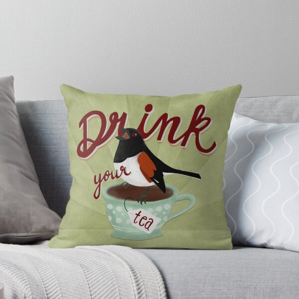 Item preview, Drink Your Tea - Eastern Towhee designed and sold by Peleegirl.