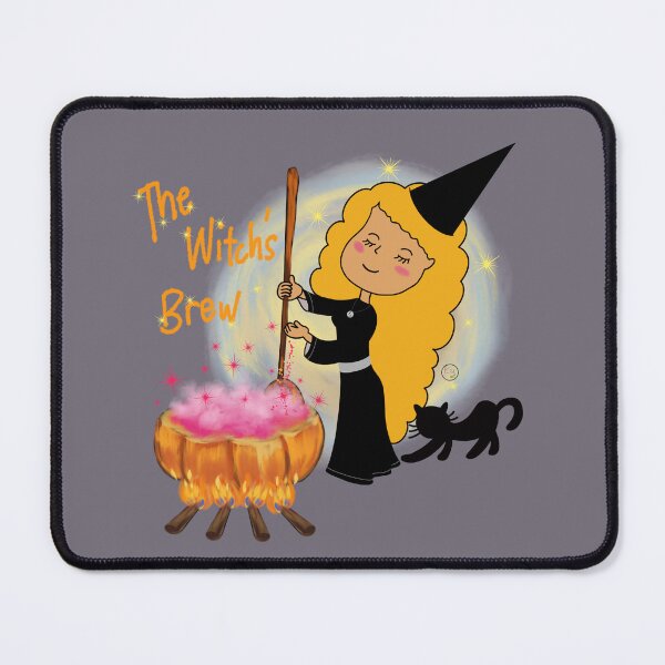 Item preview, The Witch's brew pumpkin cauldron and black cat designed and sold by khadijlloyd.