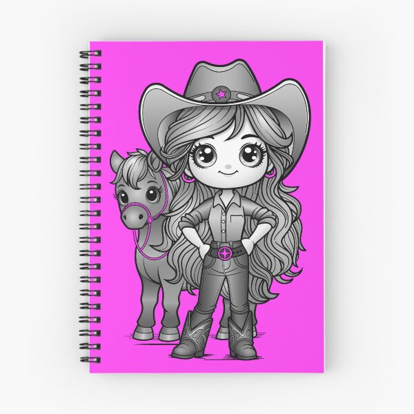 Item preview, Kawaii Cowgirl with her horse designed and sold by ITSAGIRLSWORLD2.