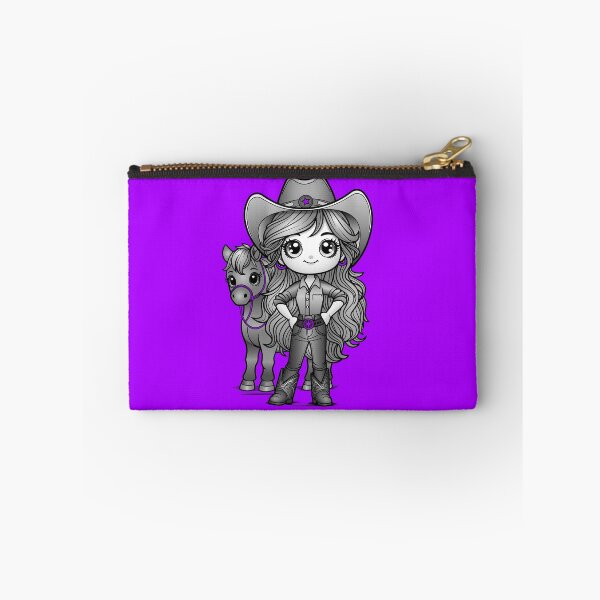 Item preview, Kawaii Cowgirl with her horse designed and sold by ITSAGIRLSWORLD2.