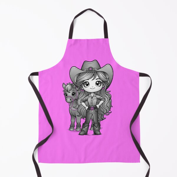 Item preview, Kawaii Cowgirl with her horse designed and sold by ITSAGIRLSWORLD2.
