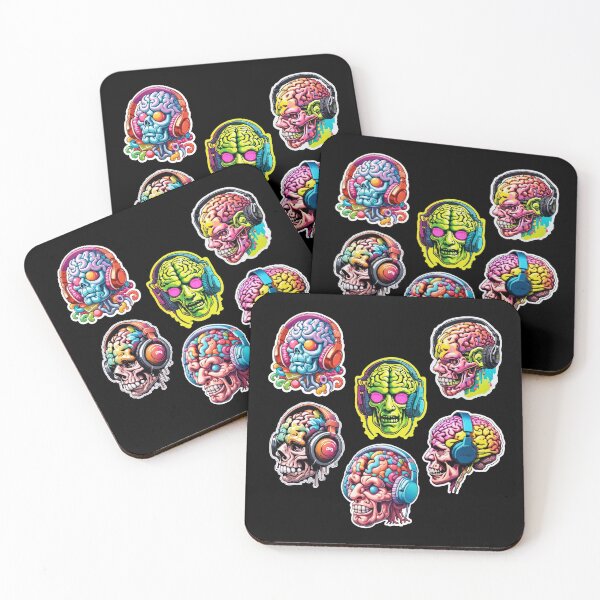 Item preview, Headphones to Brain - Candied Beats Stickers - 6 Pack designed and sold by HauntedOpera.