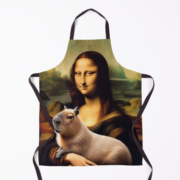 Item preview, Mona Lisa With Capybara Funny Art designed and sold by RadiantFoxTees.