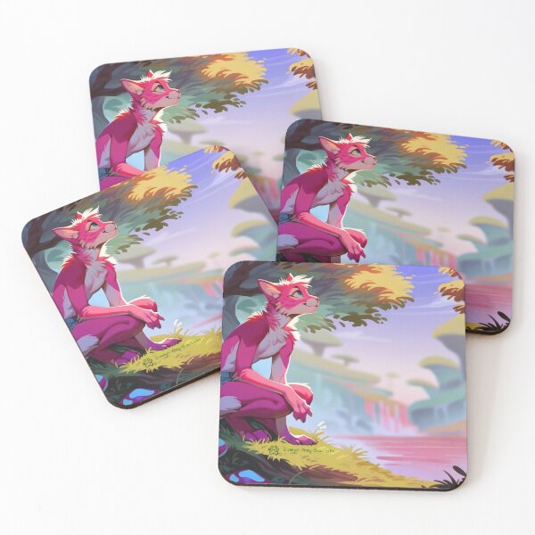 Item preview, Gorgeous Pink Furry at Mushroom Forest Lake designed and sold by Evelyns-Furries.