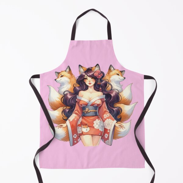 Item preview, Kitsune Pin-Up Girl Enchanting Fox Spirit designed and sold by ScroggMcGoose.