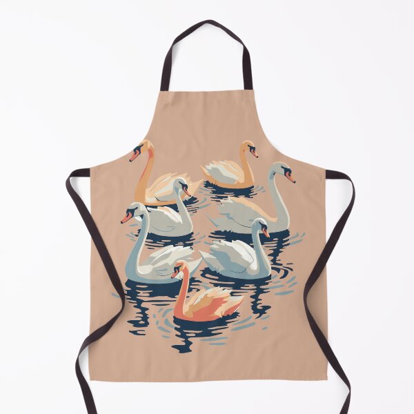 Item preview, Seven Swans A Swimming Cut-Out Stencil-Style 2 designed and sold by taiche.