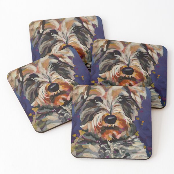 Item preview, Leona the Schnauzer designed and sold by lisamariesimon.