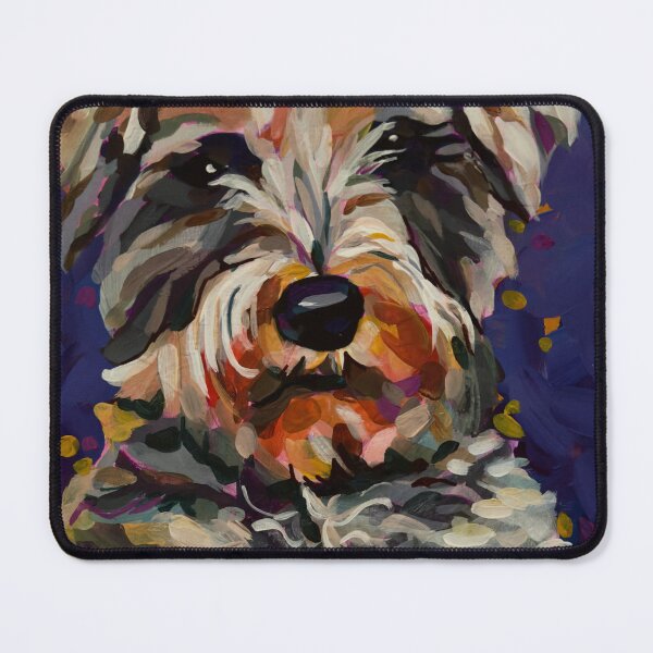 Item preview, Leona the Schnauzer designed and sold by lisamariesimon.