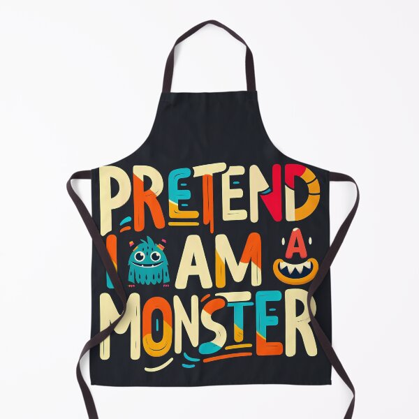Item preview, Pretend I am a monster, typography designed and sold by maxmaj.