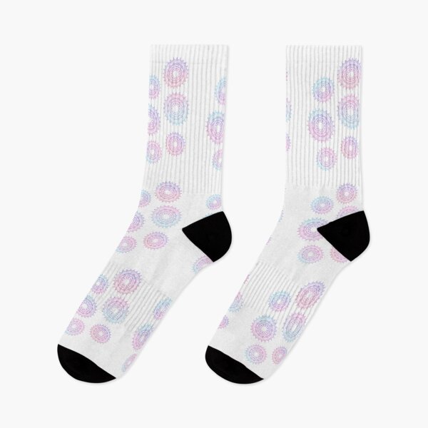 Item preview, Colorful mandala socks designed and sold by Euphrosyne101.