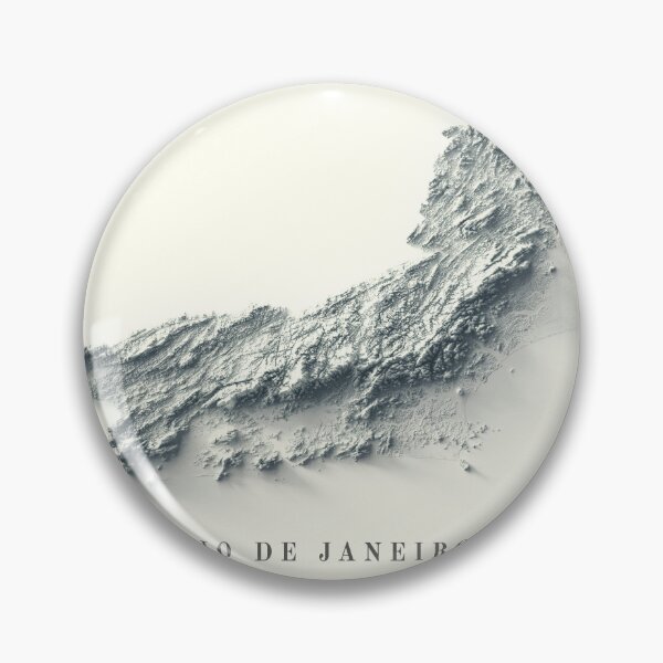 Item preview, Rio de Janeiro, Brazil, Shaded Relief Map 3D digitally-rendered designed and sold by ThinkAboutMaps.
