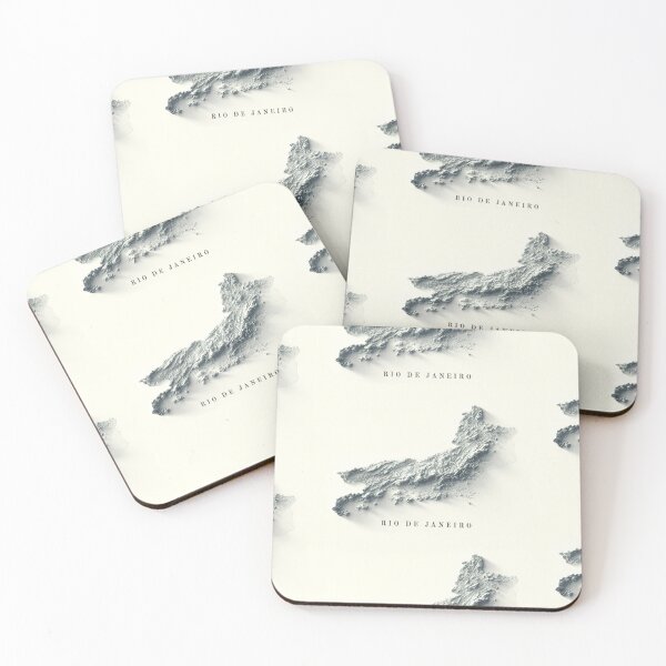 Item preview, Rio de Janeiro, Brazil, Shaded Relief Map 3D digitally-rendered designed and sold by ThinkAboutMaps.