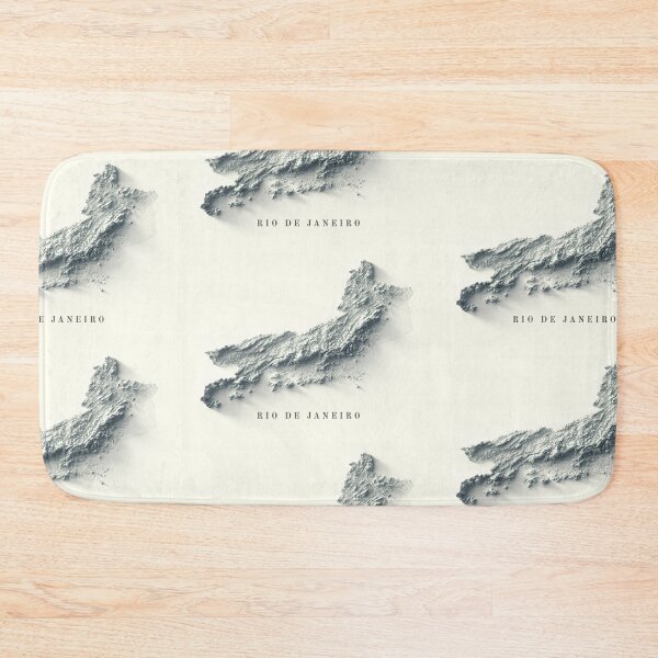 Item preview, Rio de Janeiro, Brazil, Shaded Relief Map 3D digitally-rendered designed and sold by ThinkAboutMaps.