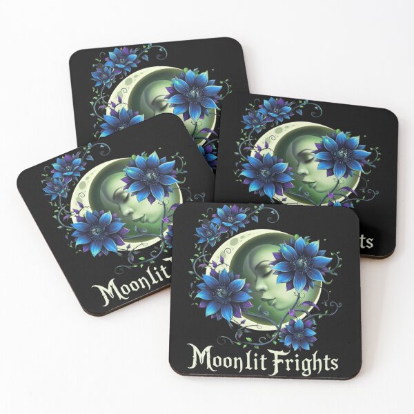 Item preview, Moonlit Fright Blooms” halloween” designed and sold by LittleBlueBuds.
