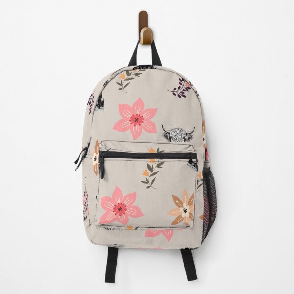 Item preview, Desert Floral Highland Cow Pattern designed and sold by WildHeart07.