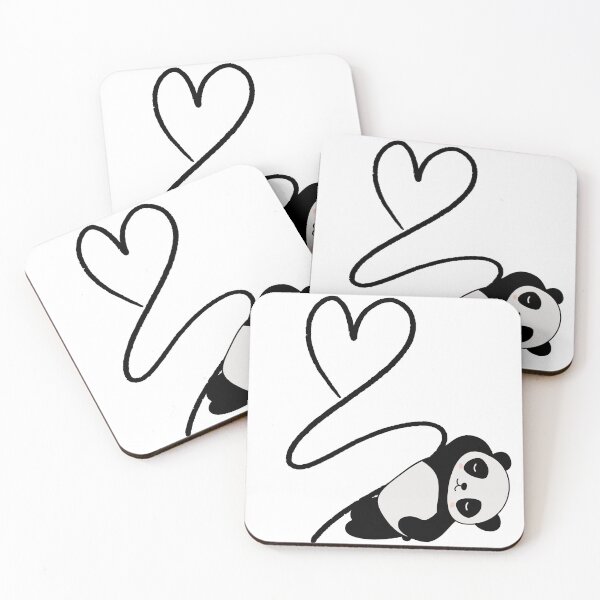 Item preview, Cute panda cartoon, heart attack  designed and sold by upupupshop.